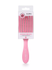 Solomeya Wet Detangler Mini Brush Rectangular Strawberry / Расческа для сухих и влажных волос Прямоугольная мини с ароматом Клубники, 1 шт
